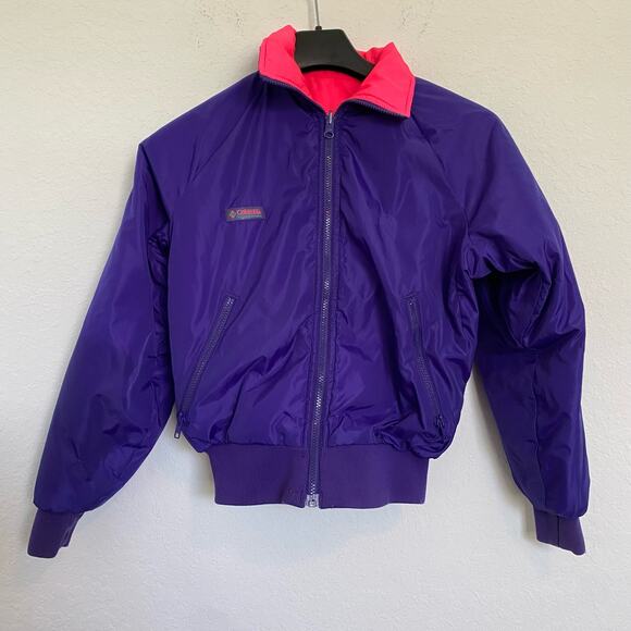 Columbia Thinsulate Reversible Radial Sleeve Puffer Ski Jacket Coat Vintage M - Picture 1 of 11